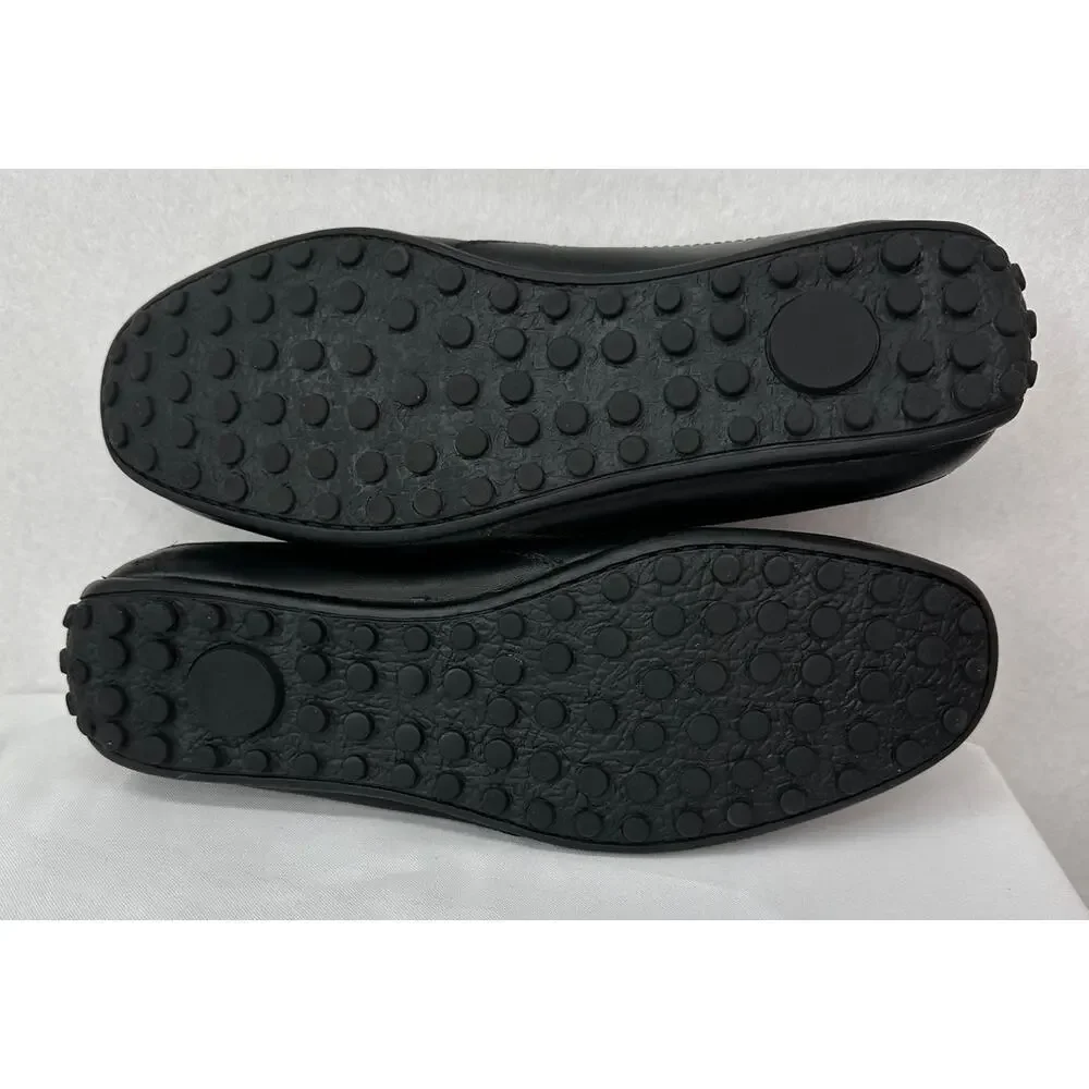 Florsheim Throttle Driver Leather Round Moc Toe Rubber Sole Loafers 10.5M - Picture 8 of 8